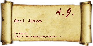 Abel Jutas névjegykártya